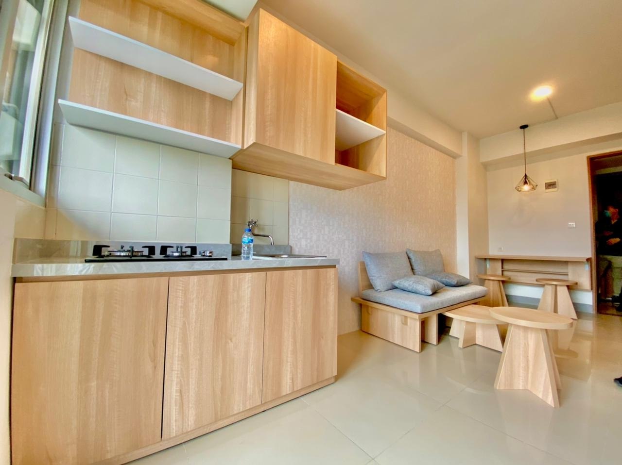 Ruang tamu 2BR Bintaro Parkview Jakarta Selatan